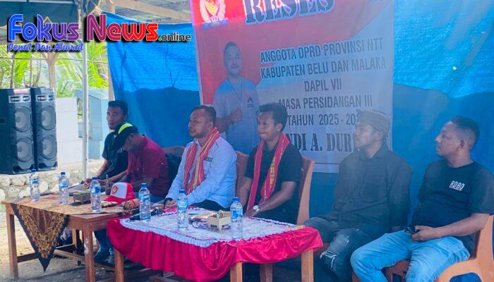 Reses di Wewiku dan Weliman, Randi Durhaman Ajak Pemuda IKS-PI Kera Sakti Bangun Malaka Lewat Sektor Produktif