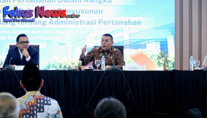 FGD Bersama Komisi II DPR RI, Wamen Ossy: RUU Administrasi Pertanahan untuk Wujudkan Sistem Pertanahan yang Lebih Baik